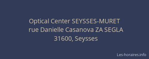 Optical Center SEYSSES-MURET