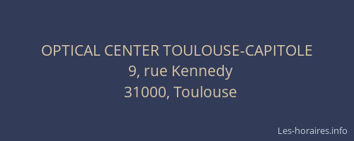OPTICAL CENTER TOULOUSE-CAPITOLE