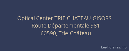 Optical Center TRIE CHATEAU-GISORS