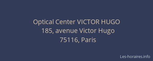 Optical Center VICTOR HUGO