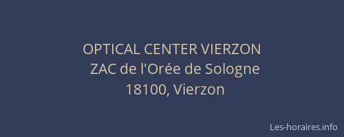 OPTICAL CENTER VIERZON