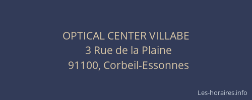 OPTICAL CENTER VILLABE