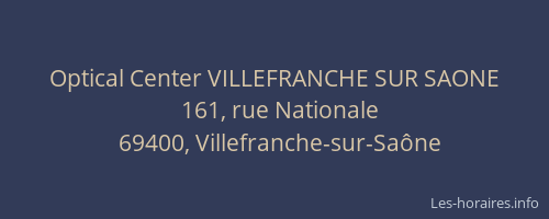 Optical Center VILLEFRANCHE SUR SAONE