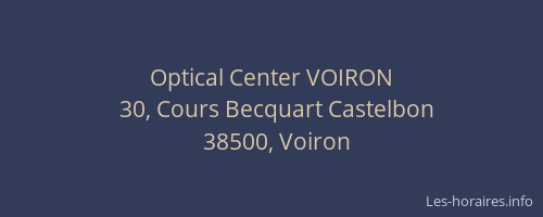 Optical Center VOIRON