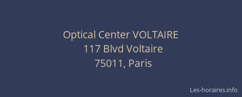 Optical Center VOLTAIRE