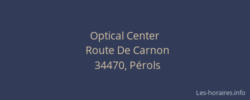 Optical Center