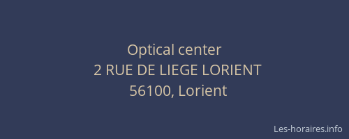 Optical center