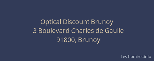 Optical Discount Brunoy