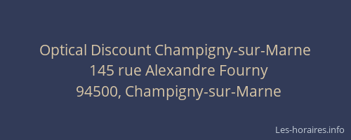 Optical Discount Champigny-sur-Marne