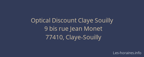 Optical Discount Claye Souilly