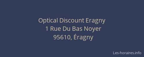 Optical Discount Eragny