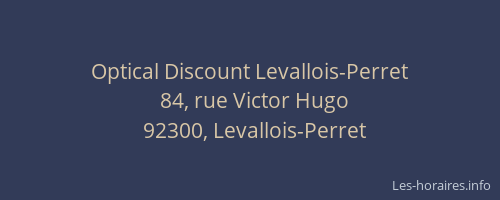 Optical Discount Levallois-Perret