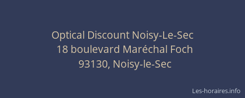 Optical Discount Noisy-Le-Sec