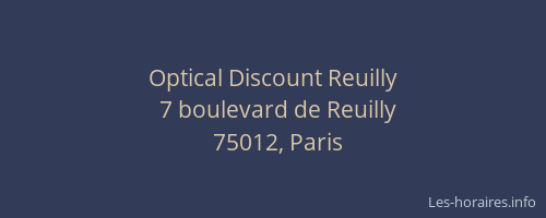 Optical Discount Reuilly