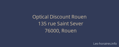 Optical Discount Rouen