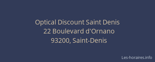 Optical Discount Saint Denis