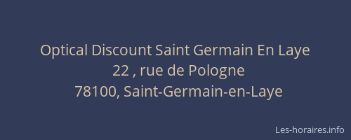 Optical Discount Saint Germain En Laye