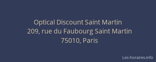 Optical Discount Saint Martin