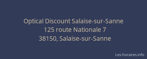 Optical Discount Salaise-sur-Sanne