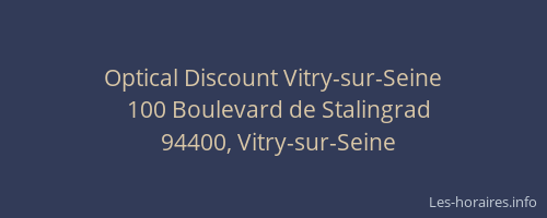 Optical Discount Vitry-sur-Seine