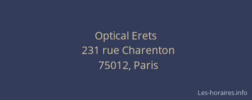 Optical Erets