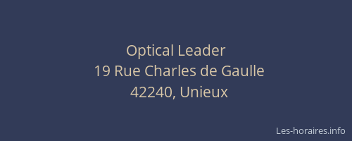 Optical Leader