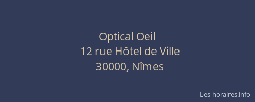 Optical Oeil