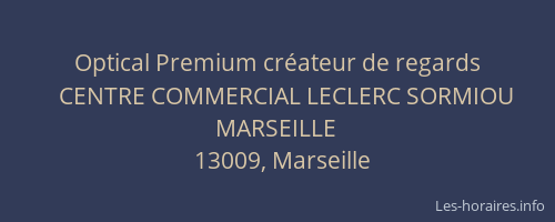 Optical Premium créateur de regards