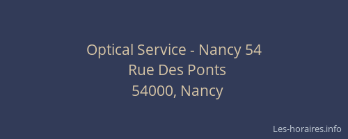 Optical Service - Nancy 54