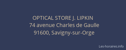 OPTICAL STORE J. LIPKIN