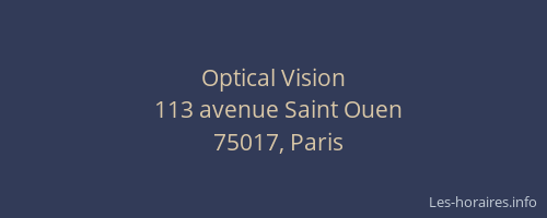 Optical Vision