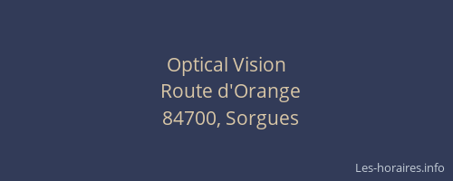 Optical Vision