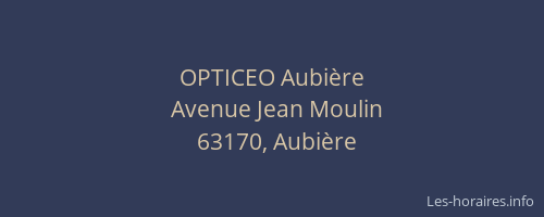 OPTICEO Aubière