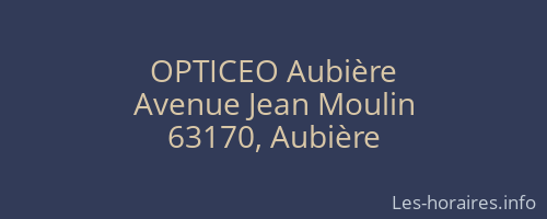 OPTICEO Aubière
