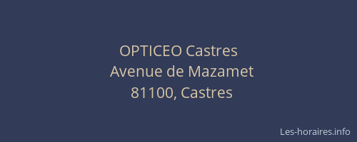 OPTICEO Castres