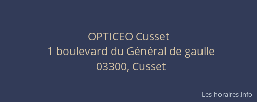 OPTICEO Cusset