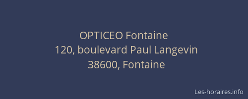 OPTICEO Fontaine