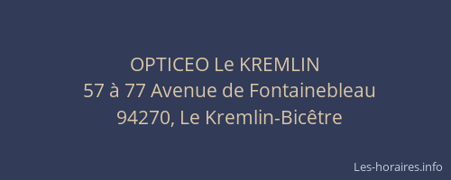 OPTICEO Le KREMLIN
