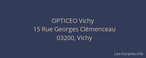 OPTICEO Vichy