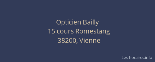 Opticien Bailly