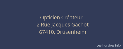 Opticien Créateur