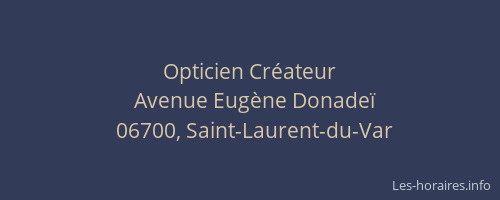 Opticien Créateur