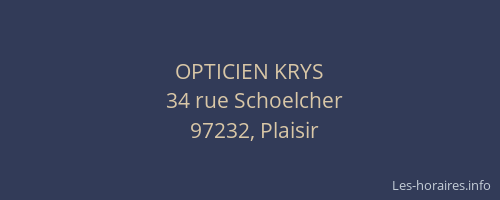 OPTICIEN KRYS