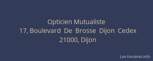 Opticien Mutualiste