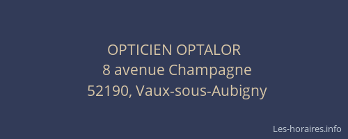 OPTICIEN OPTALOR