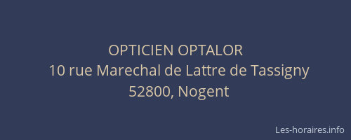 OPTICIEN OPTALOR