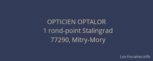 OPTICIEN OPTALOR