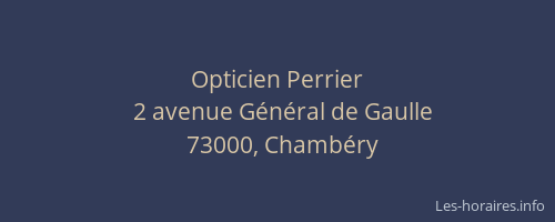 Opticien Perrier