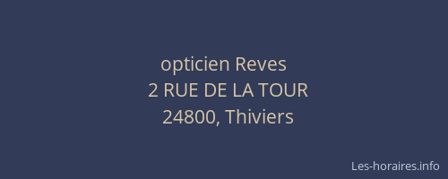 opticien Reves