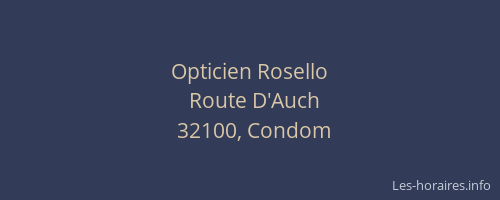 Opticien Rosello